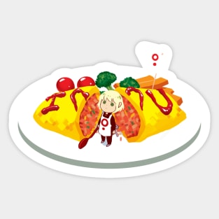 Omelette Ren Sticker